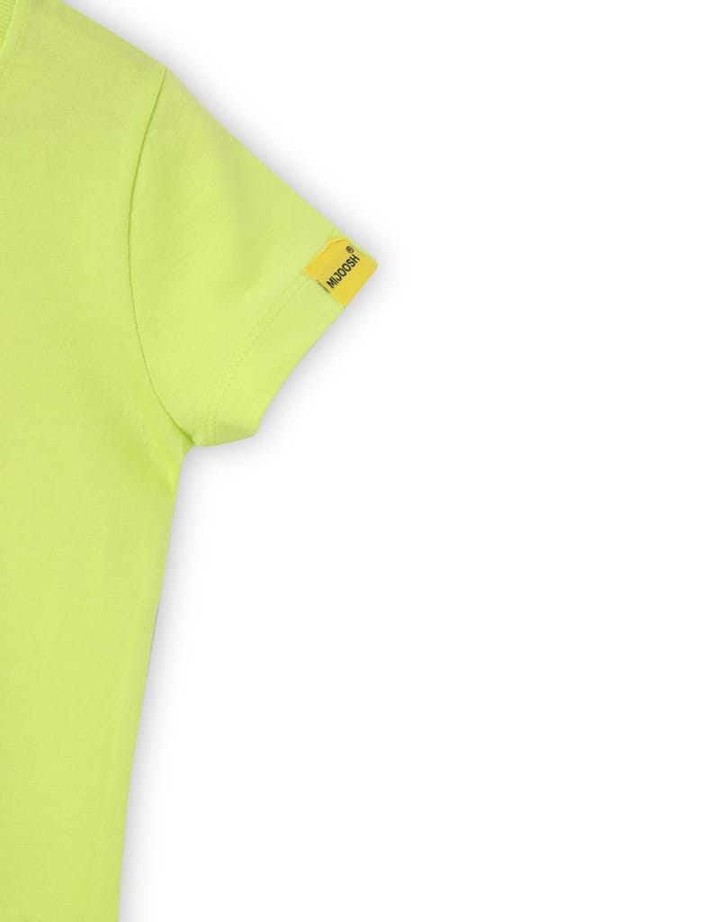 New Kids Girls T shirt Cotton Acid Lime Green Donut Print 2025 at ShopCircuit | ONDC