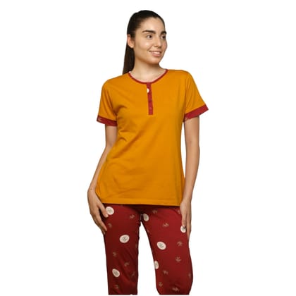 Vieviana Pj Set Nightwear|Ev14006-Yellow / S