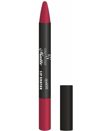 Half N Half Matte Lip Crayon Velvet Soft | Long Lasting | Non-Transfer | 24h Super Stay, 16 Scarlet Red (3.5gm)