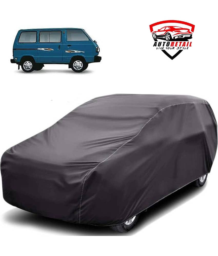 AutoRetail Car Body Cover for Maruti Suzuki Omni With Mirror Pocket ( Pack of 1 ) , Grey