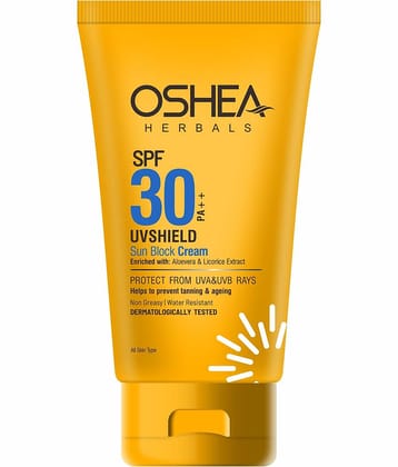 Oshea Herbals SPF 30 PA ++ UV SHIELD SUN BLOCK CREAM120Grams