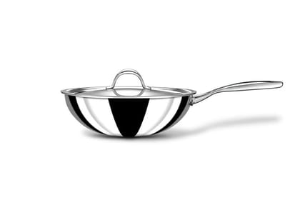 Stahl Stainless Steel Triply Artisan Deep Fry Pan Stahl Stainless Steel Triply Artisan Deep Fry Pan