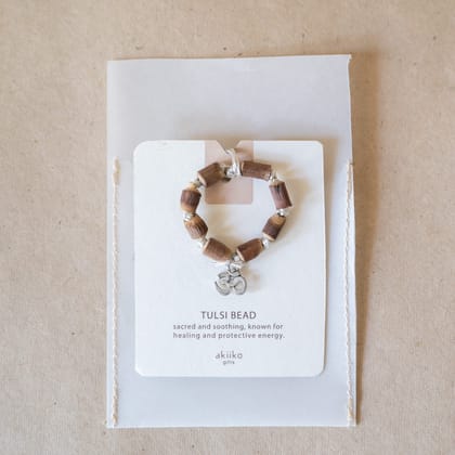 Tulsi Bead Rakhi with Om Charm