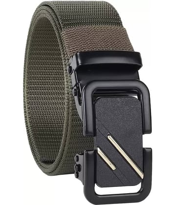 Classic World - Green Nylon Men's Casual Belt ( Pack of 1 )