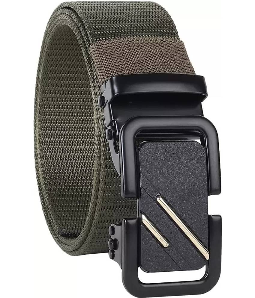 Classic World - Green Nylon Men's Casual Belt ( Pack of 1 )