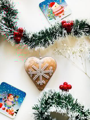 Velvet Heart Shape Ornament