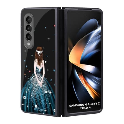 Queen Of Fashion Glass Case for Samsung Galaxy Z Fold4 5G