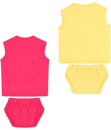 Dongli Pack of 2 Unisex for Baby 100% Cotton ( Multi )