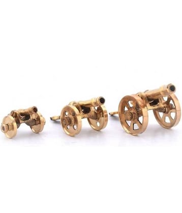 Fashion Bizz Royal Rajasthan Rajputana Canon Decorative Showpiece - 8 cm, Set of 3