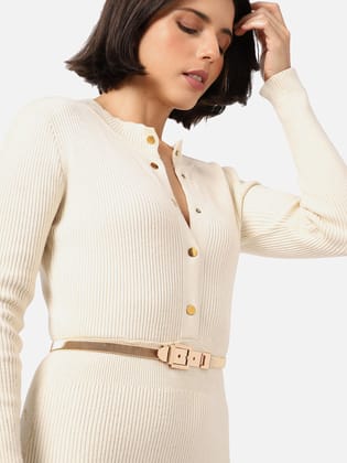 Gold Solid Waist Belt-Belt