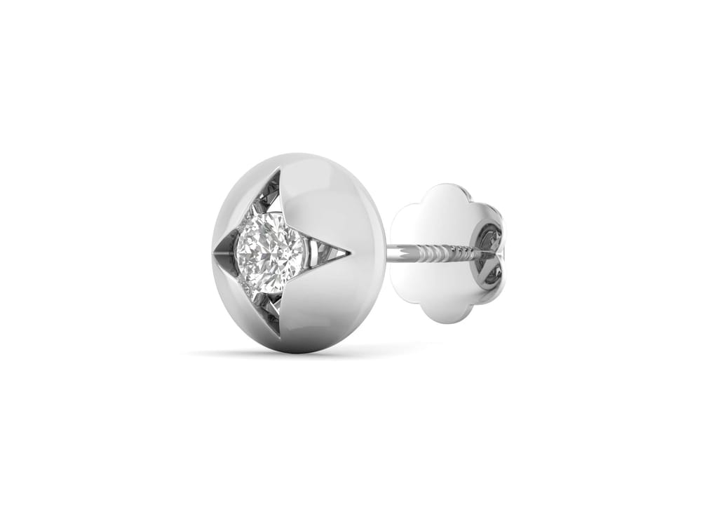 Radiant Starburst Ear Stud For Him (1 Pc Only)