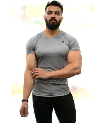 Fuaark - Light Grey Polyester Regular Fit Men's Compression T-Shirt ( Pack of 1 )