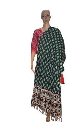 Pure organic Tussar Eri Printed Stole