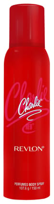 Revlon Women's Charlie Perfume Floral Body Spray | Vibrant, Feminine And Naturally Sensual | Fragrance of Jasmine, Rose, Sandalwood | Skin Friendly And Long Lasting | Red, 150ml Revlon Women's Charlie Perfume Floral Body Spray | Vibrant, Feminine And Nat