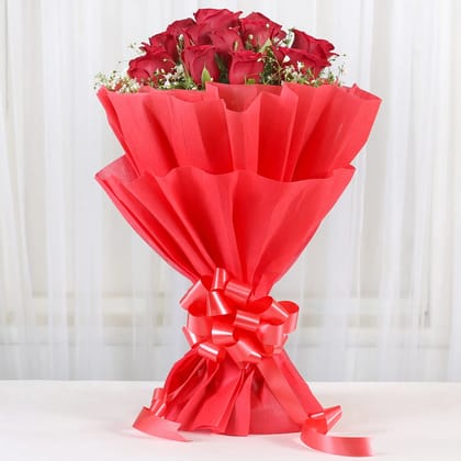 Lovely Red Roses Bouquet