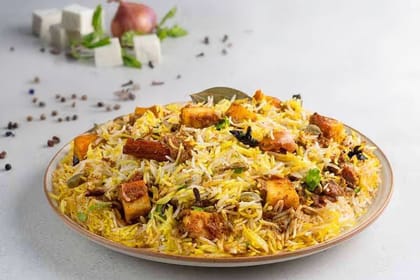 Hyderabadi Paneer Biryani - Serves 1. Hyderabadi Paneer Biryani - Serves 1.