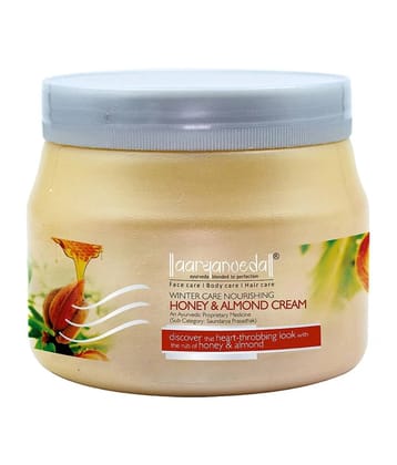 Aaryanveda Honey & Almond Face Massage Skin Moisturizer Winter Care Cream 400g