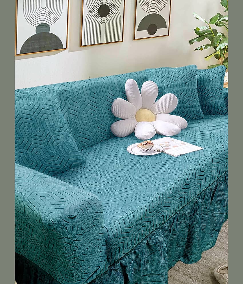 Cortina 3 Seater Polyester Sofa Cover ( Pack of 1 )