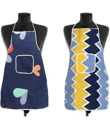 Kitchen Apron with Center Pocket (Set of 4)