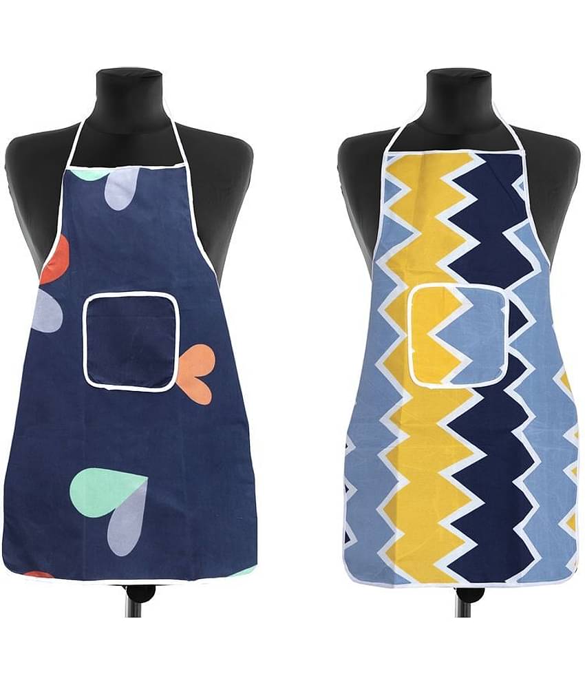 Kitchen Apron with Center Pocket (Set of 4)