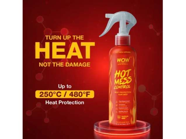 WOW Skin Science Hot Mess Control Heat Protection Mist | Argan Oil & Pro-Vitamin B5 - 150ml