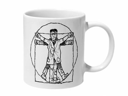 Multicolor Frankenstein Pentagram Ceramic Mug