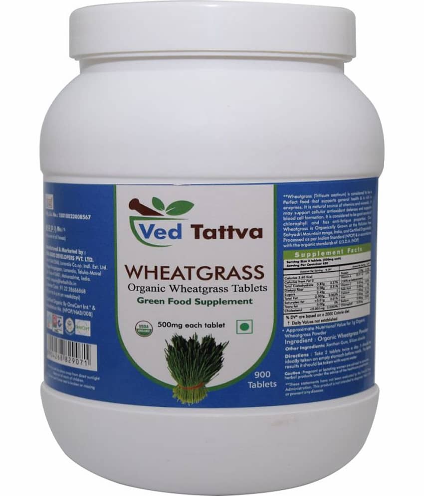 Ved Tattva Wheatgrass Tablet 900 No.S Pack of 1