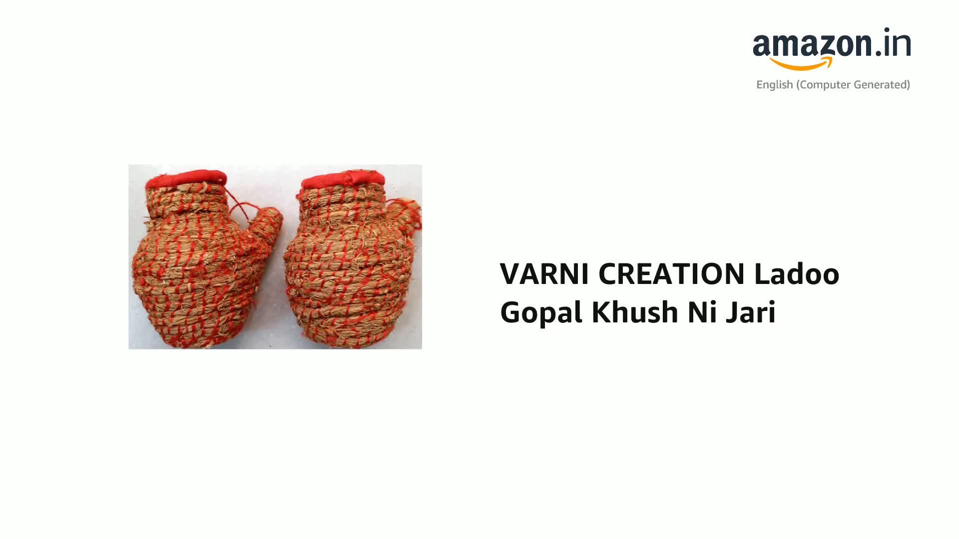 VARNI CREATION Ladoo Gopal Khush Ni Jari (Multi)