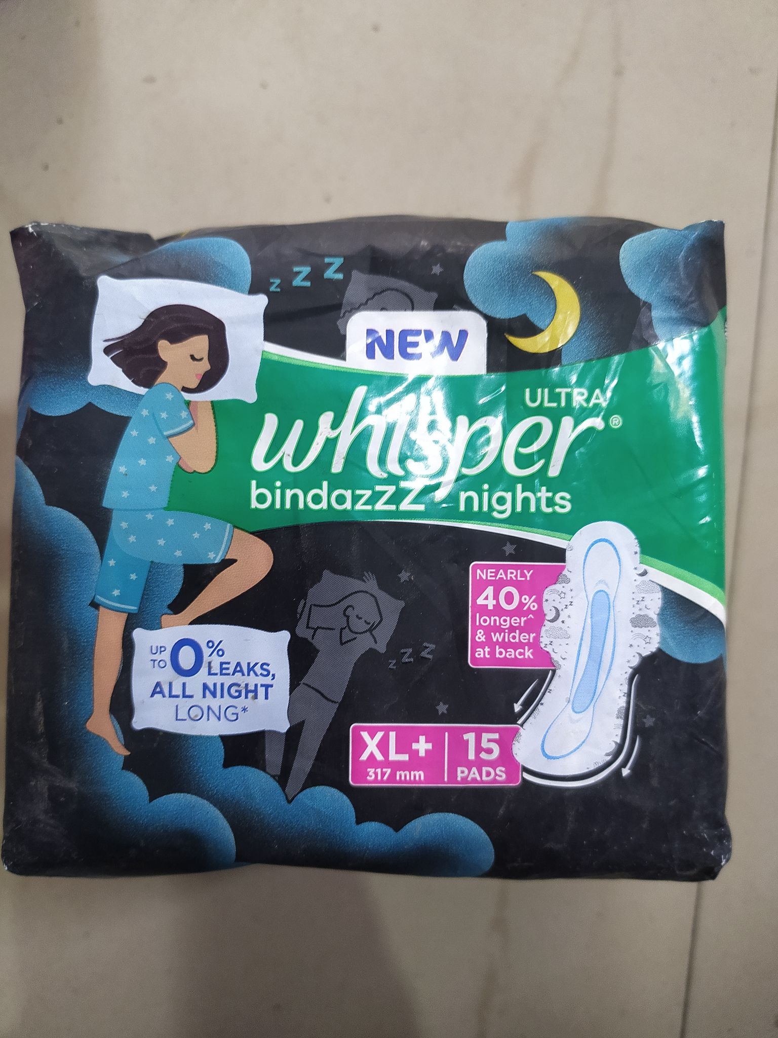 whisper bindazzz night 