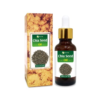 Salvia Chia Seed Oil (Salvia hispanica) Carrier Oil for Skincare, Haircare & Massage Lightweight Botanical Oil for DIY Beauty Formulations 30 ml / 1.01 fl oz Salvia Chia Seed Oil (Salvia hispanica) Carrier Oil for Skincare, Haircare & Massage Lightweight