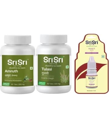SRI SRI SRI SRI (AMRUTH TAB+ TULASI TABS+SHAKTI DROPS)