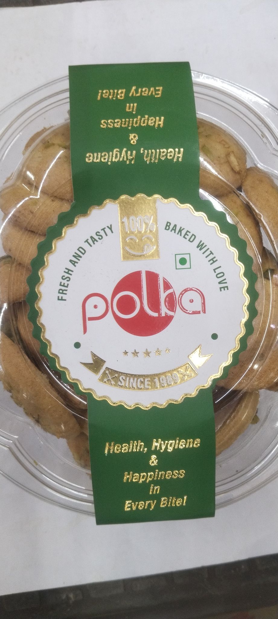 Polka Kaju Pista Cookies