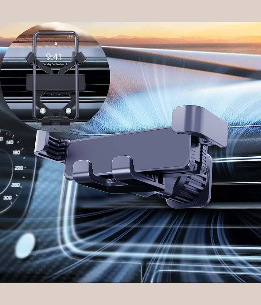 Flenzy Windshield Only Single Clamp Car Mobile Holder - Black