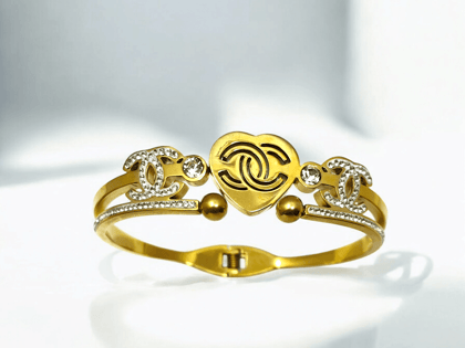 Gold Heart Bracelet