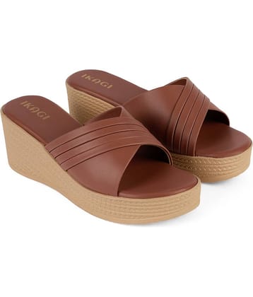 IKAGI Beige Women's Slip On Heels