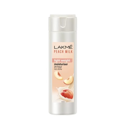 Lakme Peach Milk Face Moisturizer 120 ml, Daily Lightweight Lotion with Vitamin C & Vitamin E for Soft Glowing Skin - Non Oily 12h Moisture for Women Lakme Peach Milk Face Moisturizer 120 ml, Daily Lightweight Lotion with Vitamin C & Vitamin E for Soft G