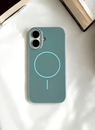 Morning Mist Solid Silicone Case for iPhone 16