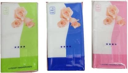 Elecsera Pocket Tissue Paper Hanky 3 Ply for Travel Men and Women (30 Tissues)