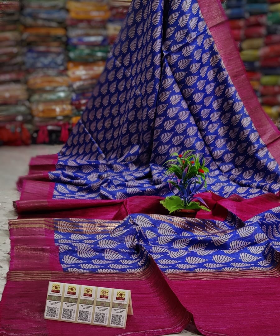Ghicha print saree