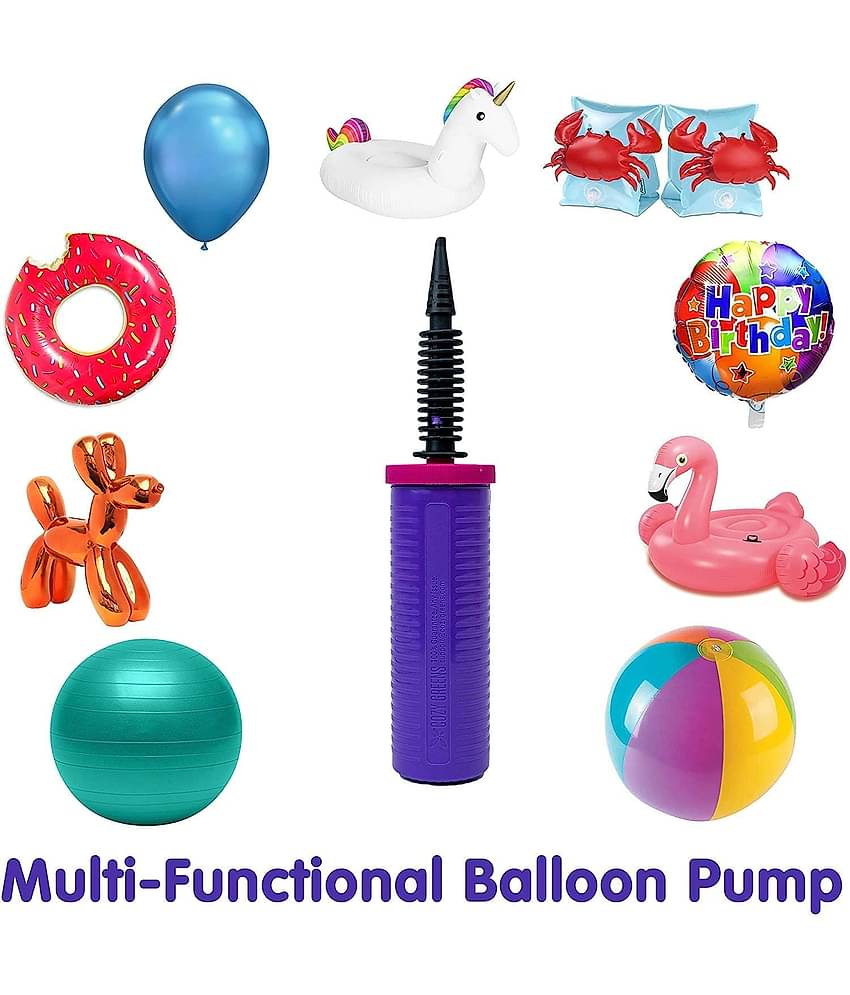 SANA PARTY DECORATION ZYOZI Party Decoration Balloon Pump Hand - 1 Pack Balloon Pump Handheld for Balloons, 2-Way Double Action Air Inflator Pump