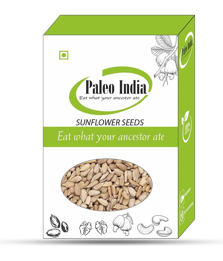 Paleo India 200g Sunflower Seeds| Seeds for Eating| Dry Fruits and Seeds