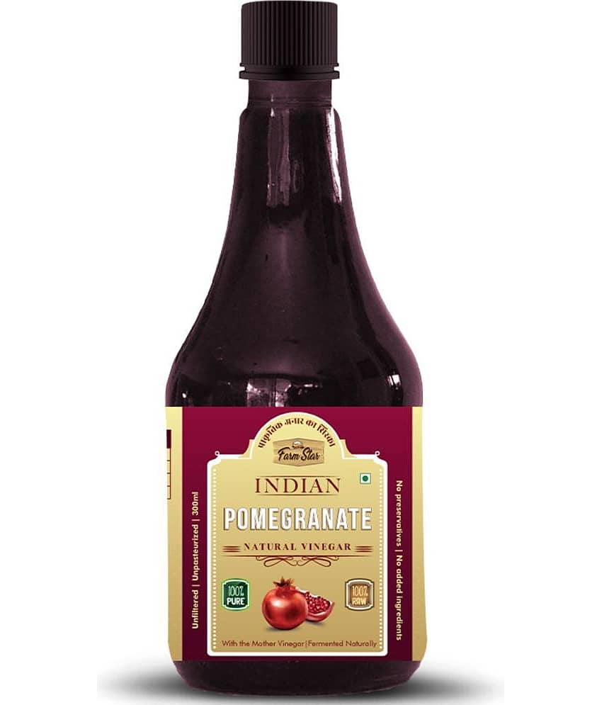 Farm Star Pomegranate Cider Vinegar Fermented & Raw Anar 300 ml