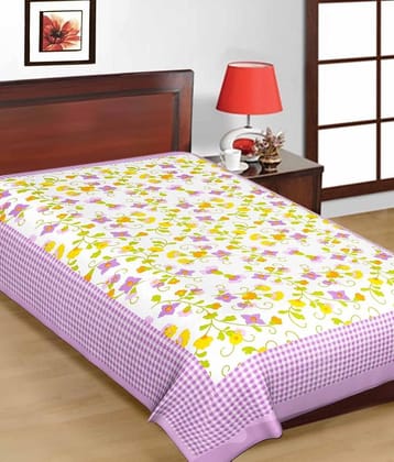 Uniqchoice Cotton Double Bedsheet ( Multi )