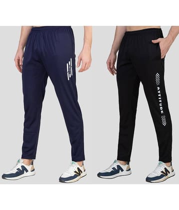 Zeffit - Multicolor Lycra Men's Trackpants ( Pack of 2 )