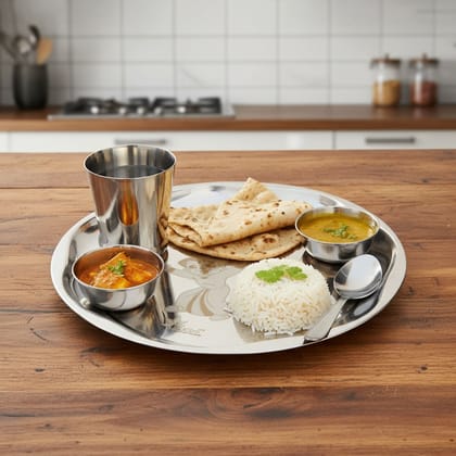 Stainless Steel Chhota Bheem Kids Thali Dinner Set (SMAS070 A)