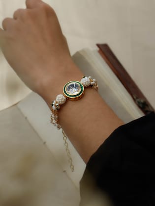 Isabel Polki Bracelet-Green