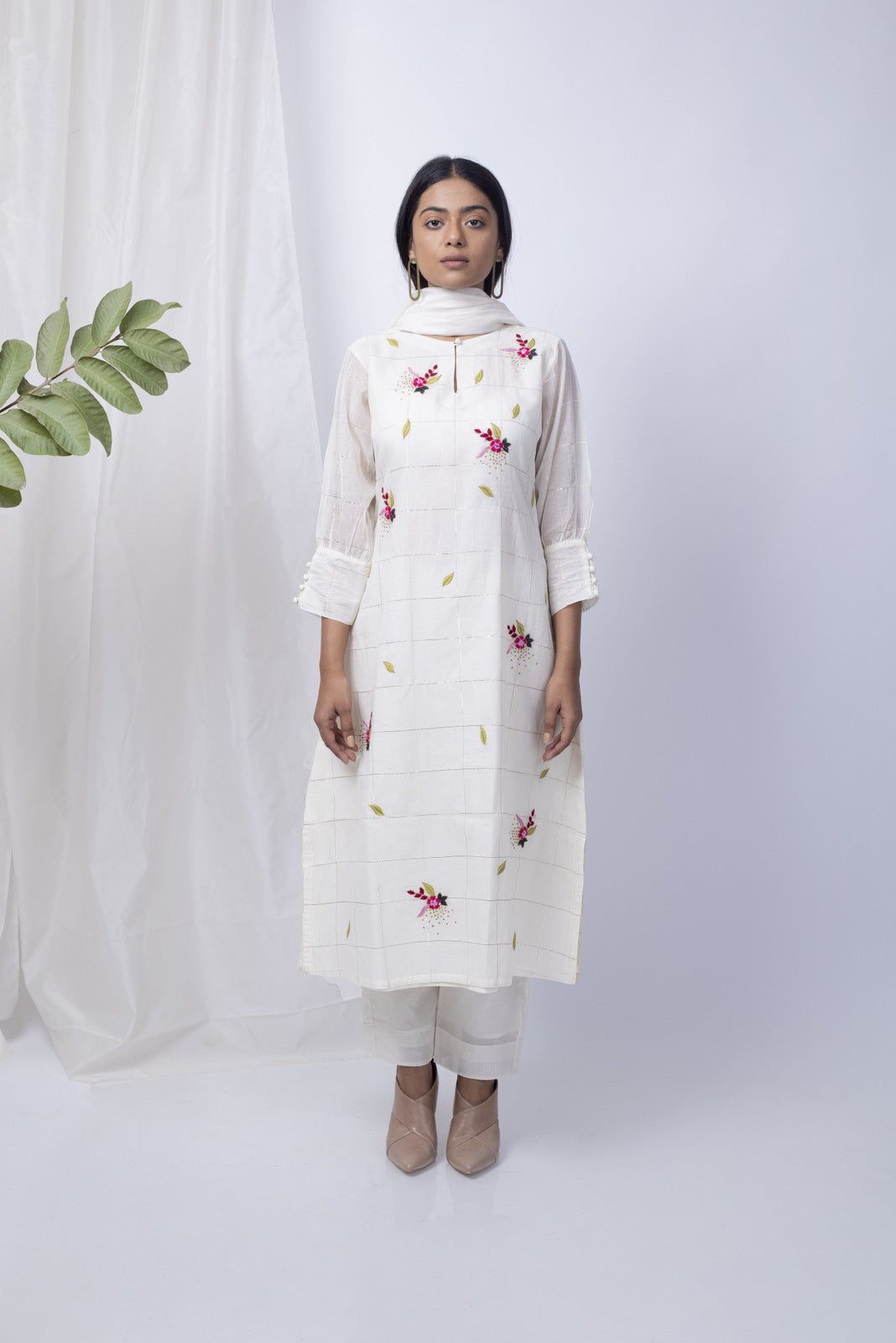 Sufiyan White Kurta Set-S
