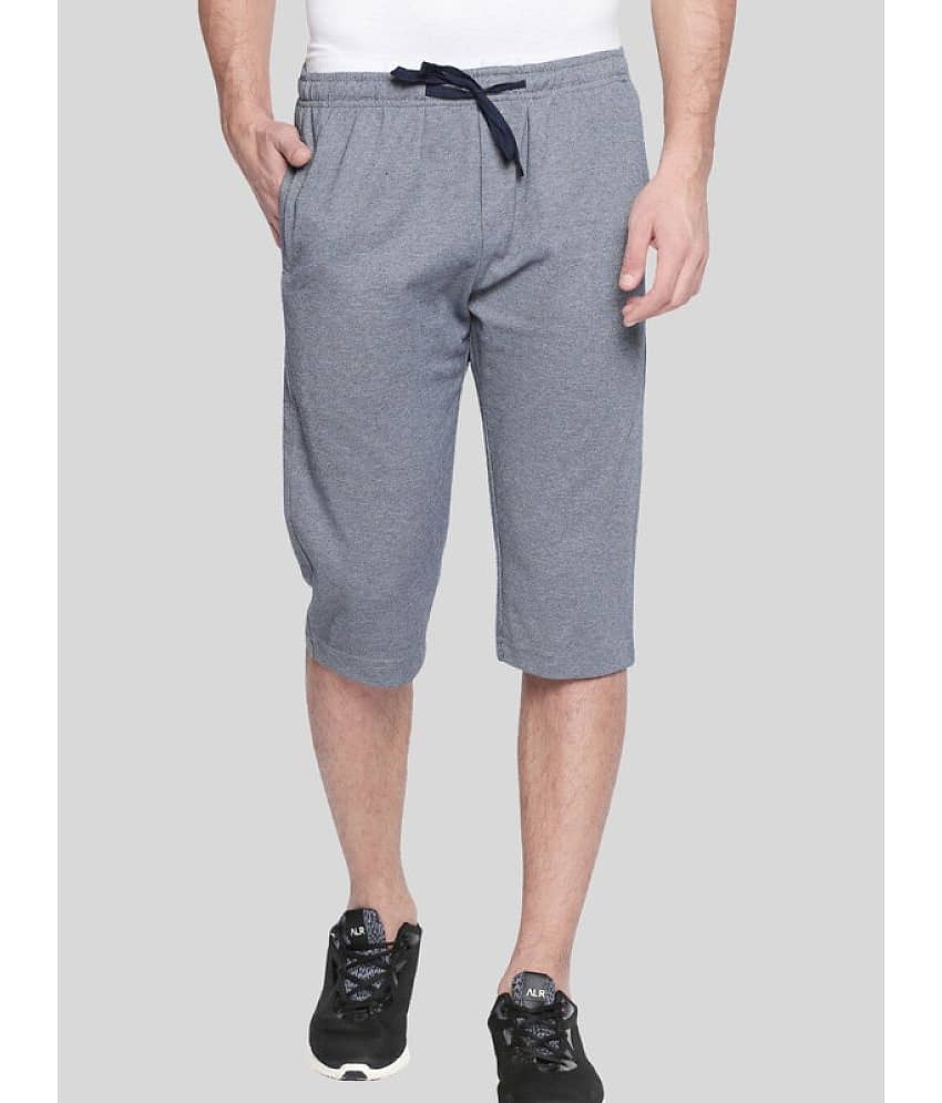 Avoq - Grey Cotton Blend Men's Three-Fourths ( Pack of 1 )