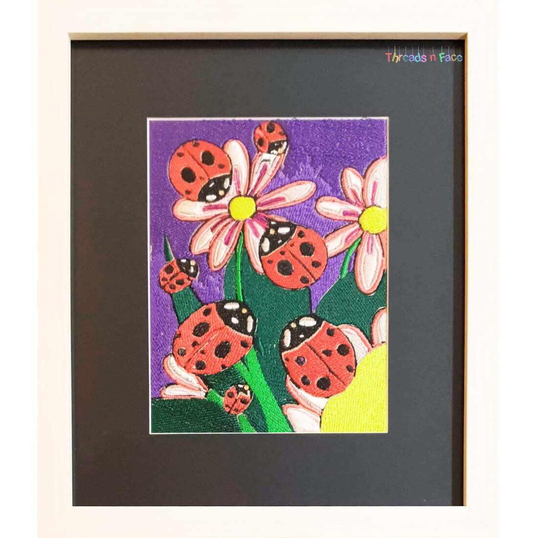 Red Bugs Over Flowers