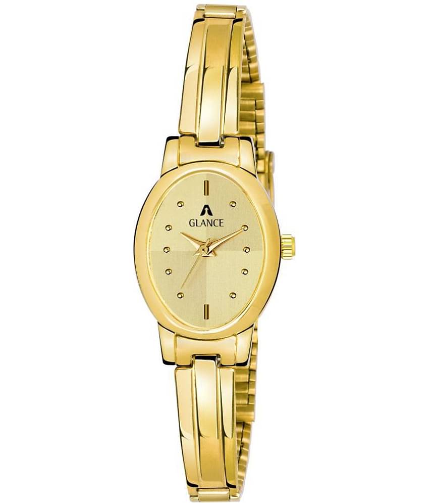 Aglance - Gold Stainless Steel Analog Womens Watch